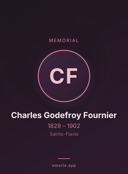Memorial portrait of Charles Godefroy Fournier