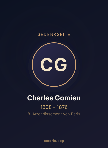 Gedenkportrait von Charles Gomien