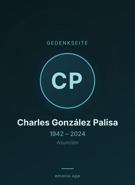 Gedenkportrait von Charles González Palisa
