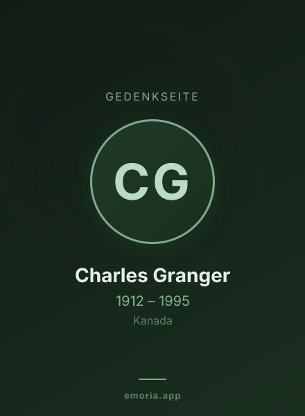 Gedenkportrait von Charles Granger