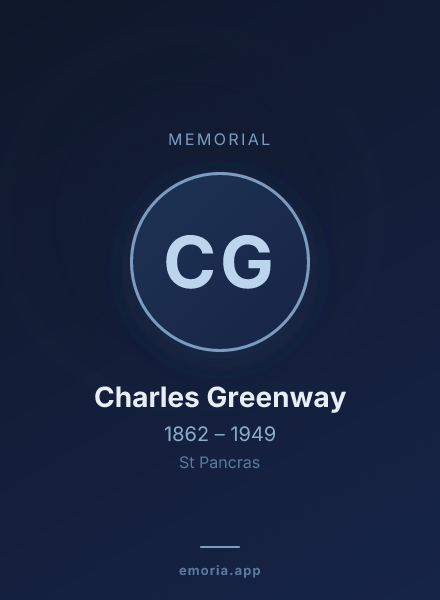 Memorial portrait of Charles Greenway