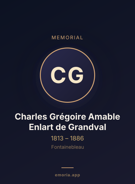 Memorial portrait of Charles Grégoire Amable Enlart de Grandval
