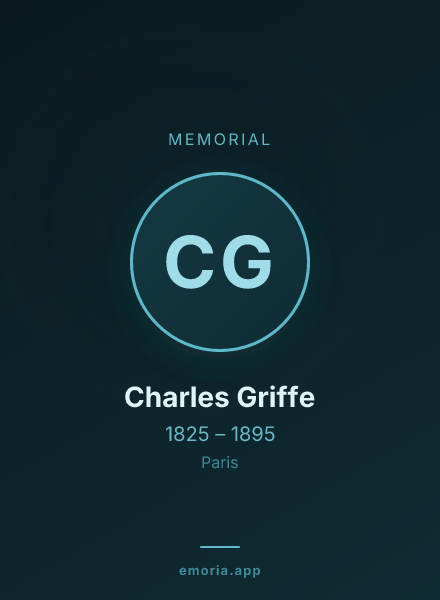 Memorial portrait of Charles Griffe