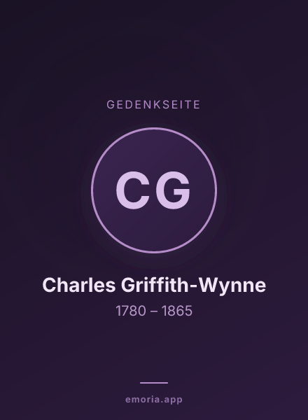 Gedenkportrait von Charles Griffith-Wynne