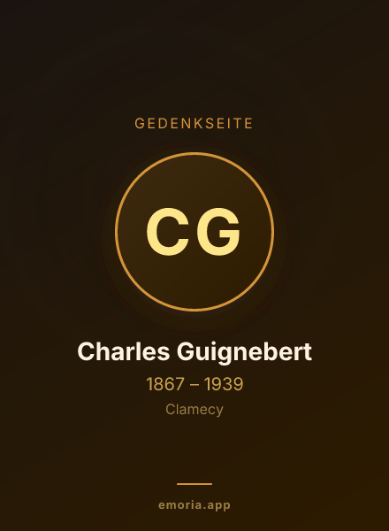 Gedenkportrait von Charles Guignebert