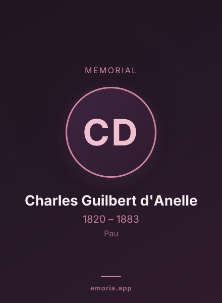 Memorial portrait of Charles Guilbert d'Anelle