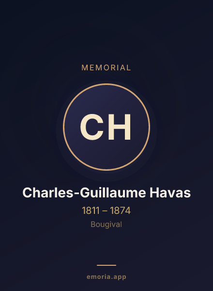 Memorial portrait of Charles-Guillaume Havas