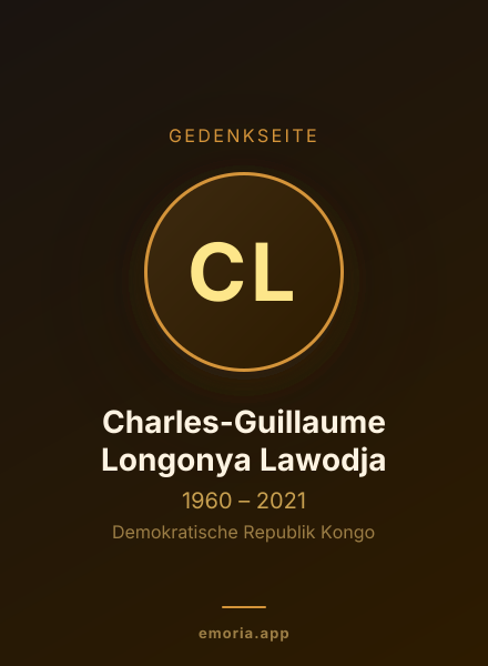 Gedenkportrait von Charles-Guillaume Longonya Lawodja