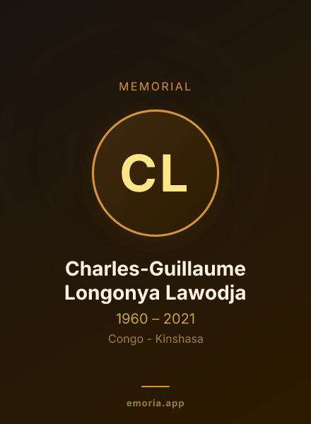 Memorial portrait of Charles-Guillaume Longonya Lawodja