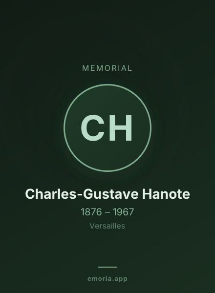 Memorial portrait of Charles-Gustave Hanote