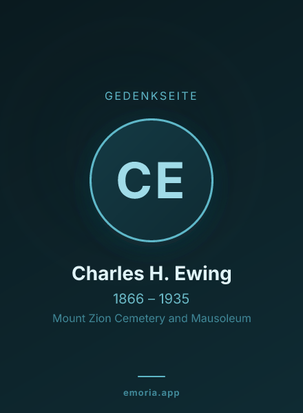 Gedenkportrait von Charles H. Ewing