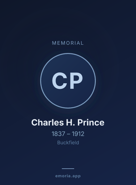 Memorial portrait of Charles H. Prince