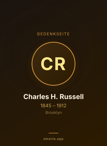 Gedenkportrait von Charles H. Russell