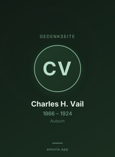 Gedenkportrait von Charles H. Vail