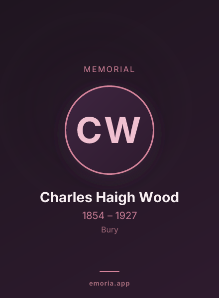 Memorial portrait of Charles Haigh Wood