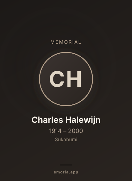 Memorial portrait of Charles Halewijn