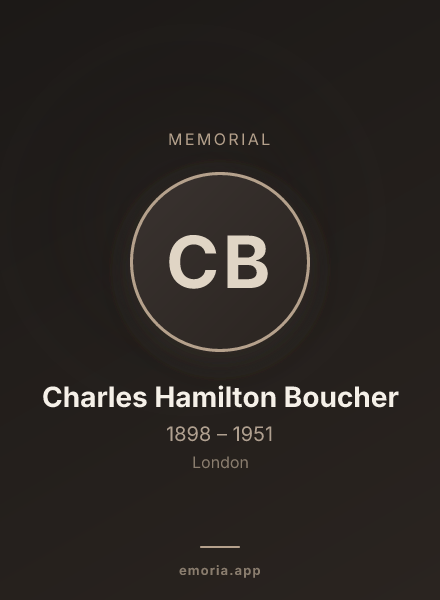 Memorial portrait of Charles Hamilton Boucher