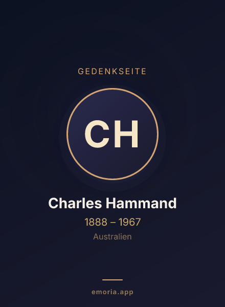 Gedenkportrait von Charles Hammand
