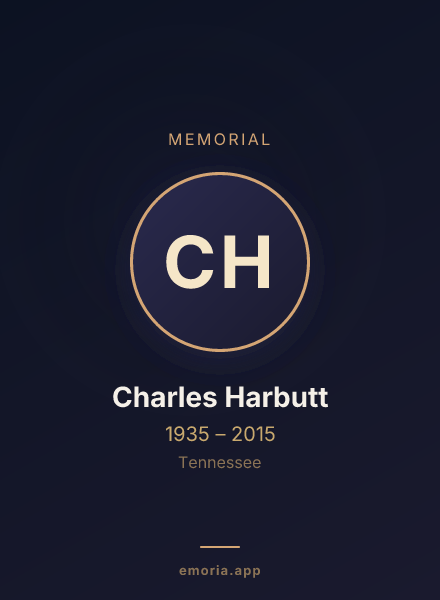 Memorial portrait of Charles Harbutt