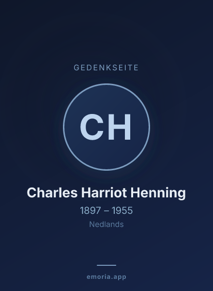Gedenkportrait von Charles Harriot Henning