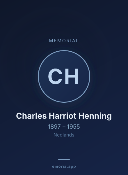 Memorial portrait of Charles Harriot Henning