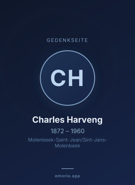 Gedenkportrait von Charles Harveng