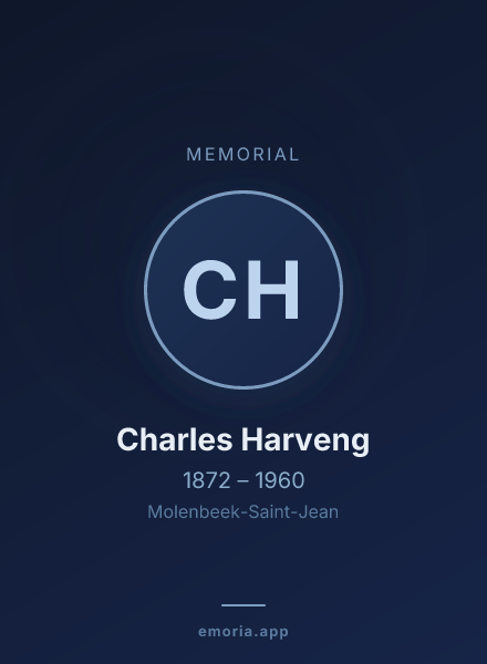 Memorial portrait of Charles Harveng