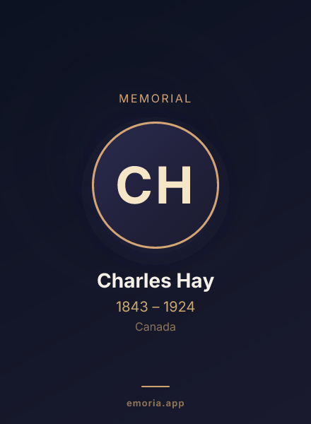 Memorial portrait of Charles Hay