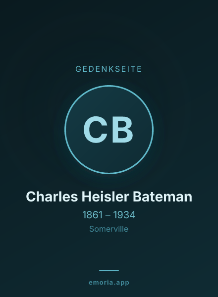 Gedenkportrait von Charles Heisler Bateman