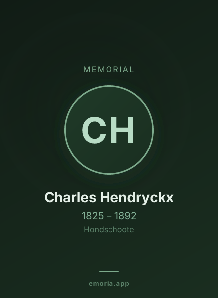 Memorial portrait of Charles Hendryckx