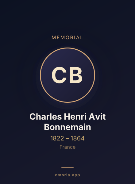 Memorial portrait of Charles Henri Avit Bonnemain