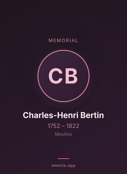 Memorial portrait of Charles-Henri Bertin