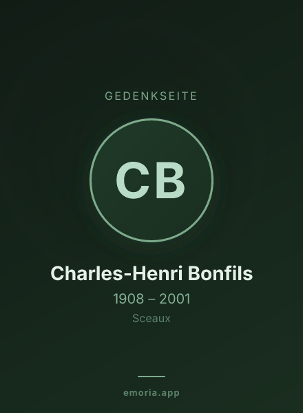 Gedenkportrait von Charles-Henri Bonfils