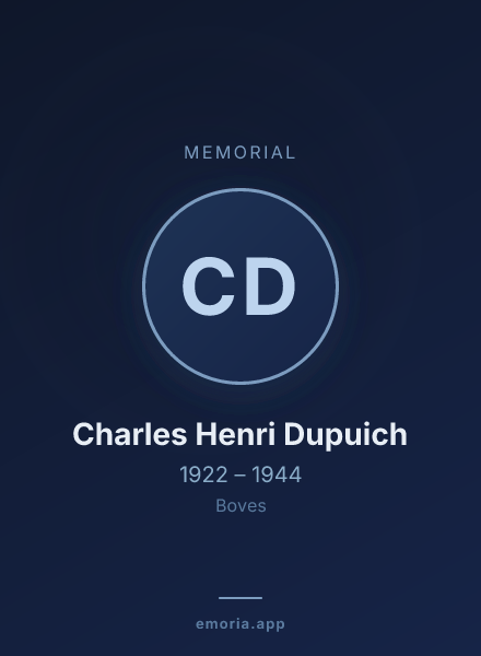 Memorial portrait of Charles Henri Dupuich