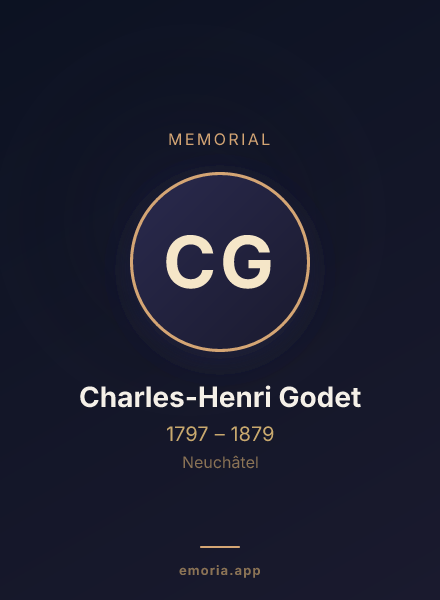Memorial portrait of Charles-Henri Godet