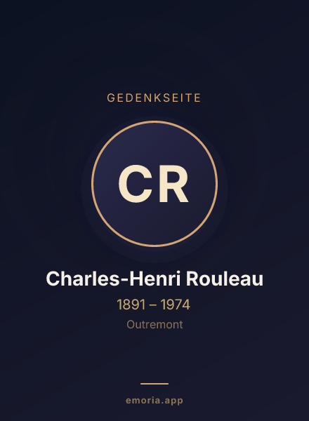 Gedenkportrait von Charles-Henri Rouleau
