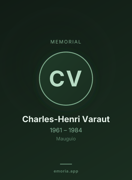 Memorial portrait of Charles-Henri Varaut