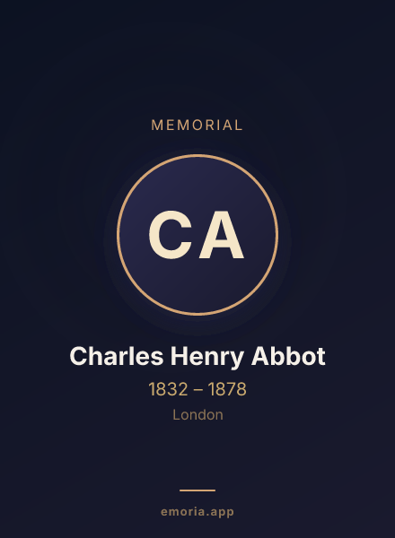 Memorial portrait of Charles Henry Abbot