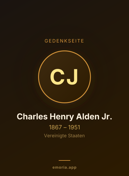 Gedenkportrait von Charles Henry Alden Jr.