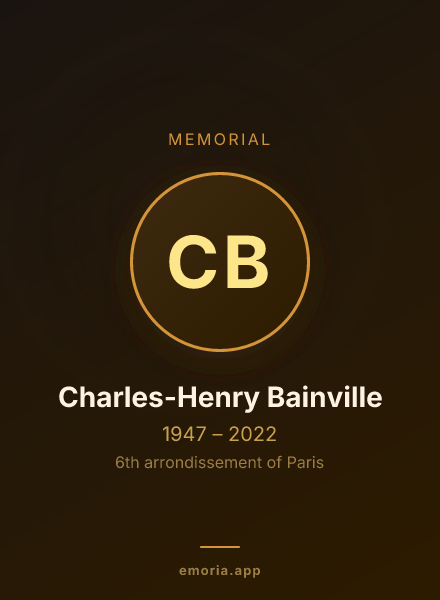 Memorial portrait of Charles-Henry Bainville