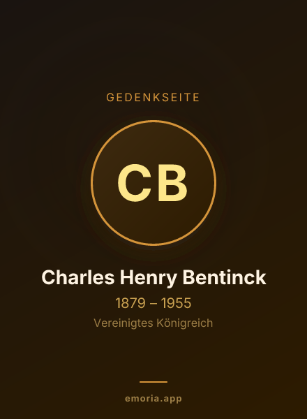 Gedenkportrait von Charles Henry Bentinck