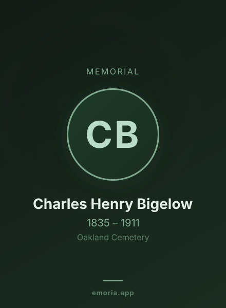 Memorial portrait of Charles Henry Bigelow