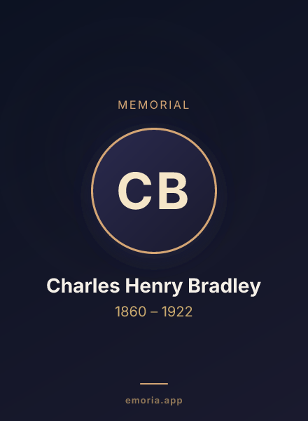 Memorial portrait of Charles Henry Bradley