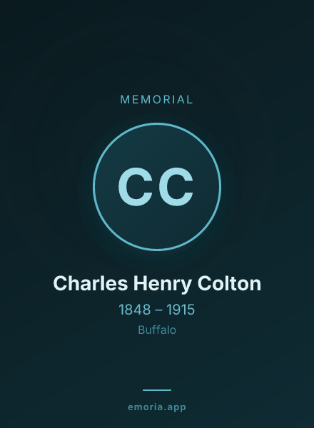 Memorial portrait of Charles Henry Colton
