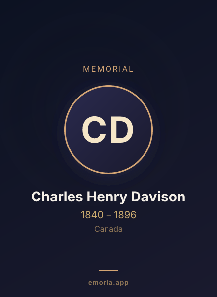 Memorial portrait of Charles Henry Davison