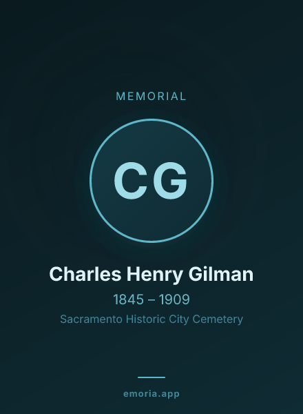 Memorial portrait of Charles Henry Gilman