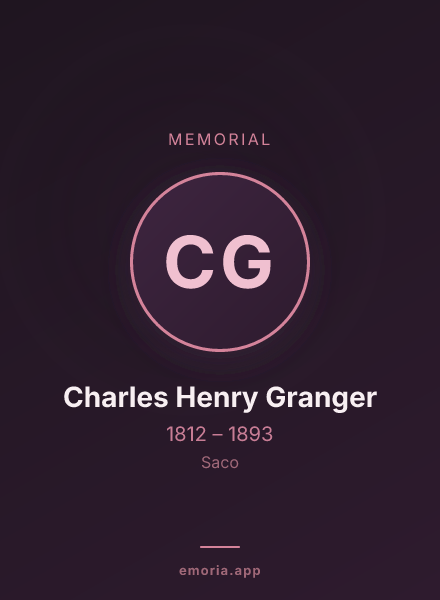 Memorial portrait of Charles Henry Granger