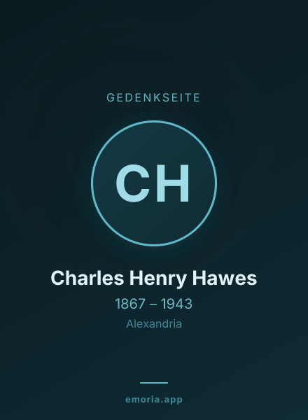 Gedenkportrait von Charles Henry Hawes