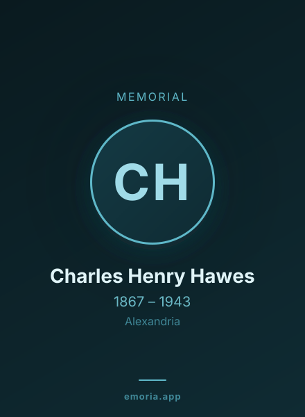 Memorial portrait of Charles Henry Hawes