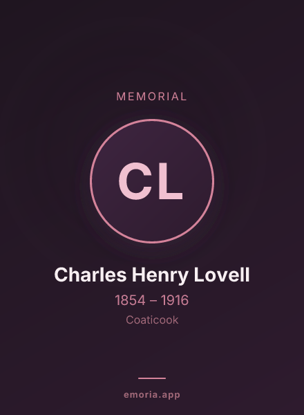 Memorial portrait of Charles Henry Lovell